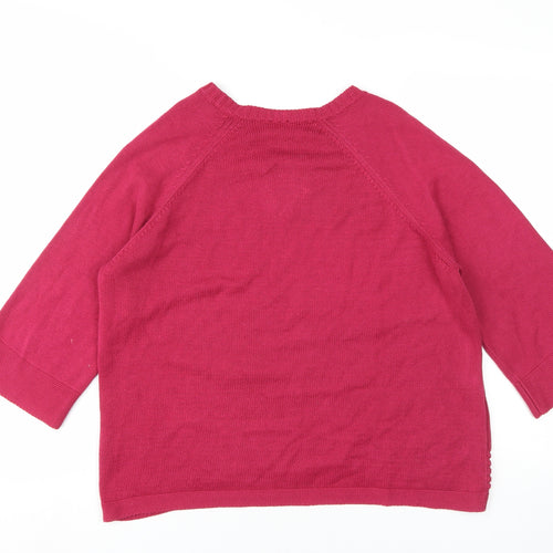 Olsen Women's Red Pullover Jumper, M, V-Neck