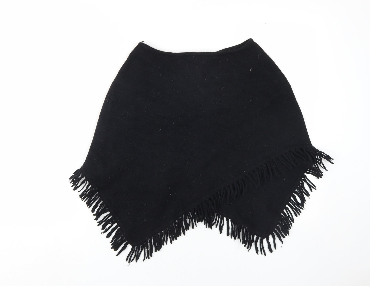 Nouveau Edition Black Fringe Women's Wool Skirt