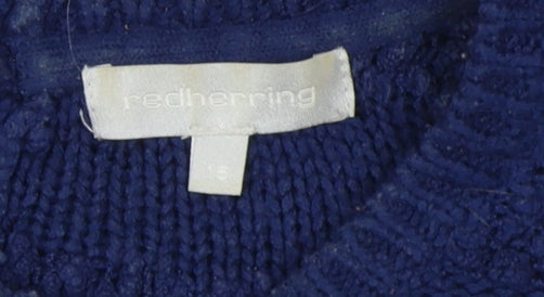 Red Herring Women's Blue Pullover Jumper, S, Crew Neck