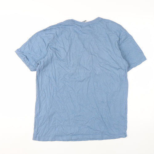 Russell Athletic Men's Blue M Cotton Crew Neck Tee