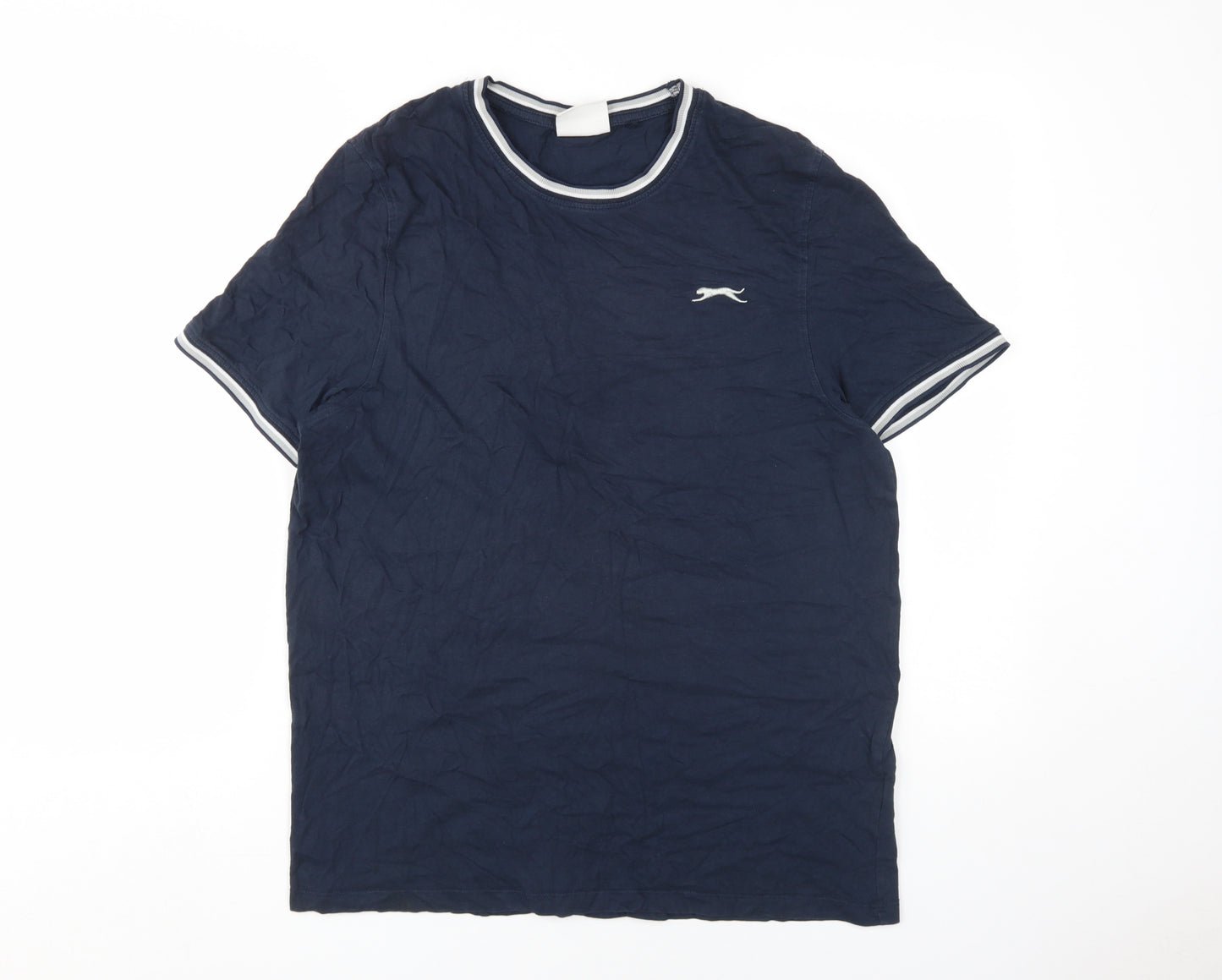 Slazenger Men's Blue Medium Cotton T-Shirt