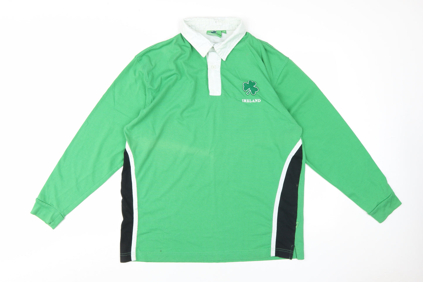 Ireland Rugby Green Long Sleeve Men's Polo XL