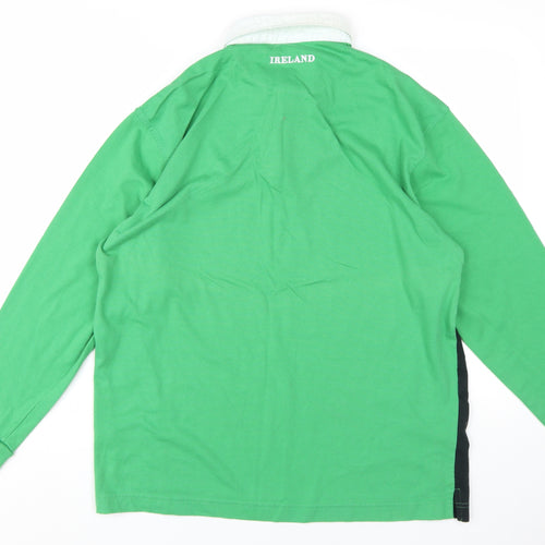 Ireland Rugby Green Long Sleeve Men's Polo XL