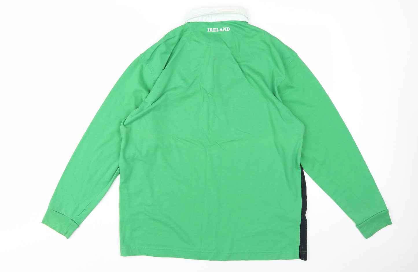 Ireland Rugby Green Long Sleeve Men's Polo XL