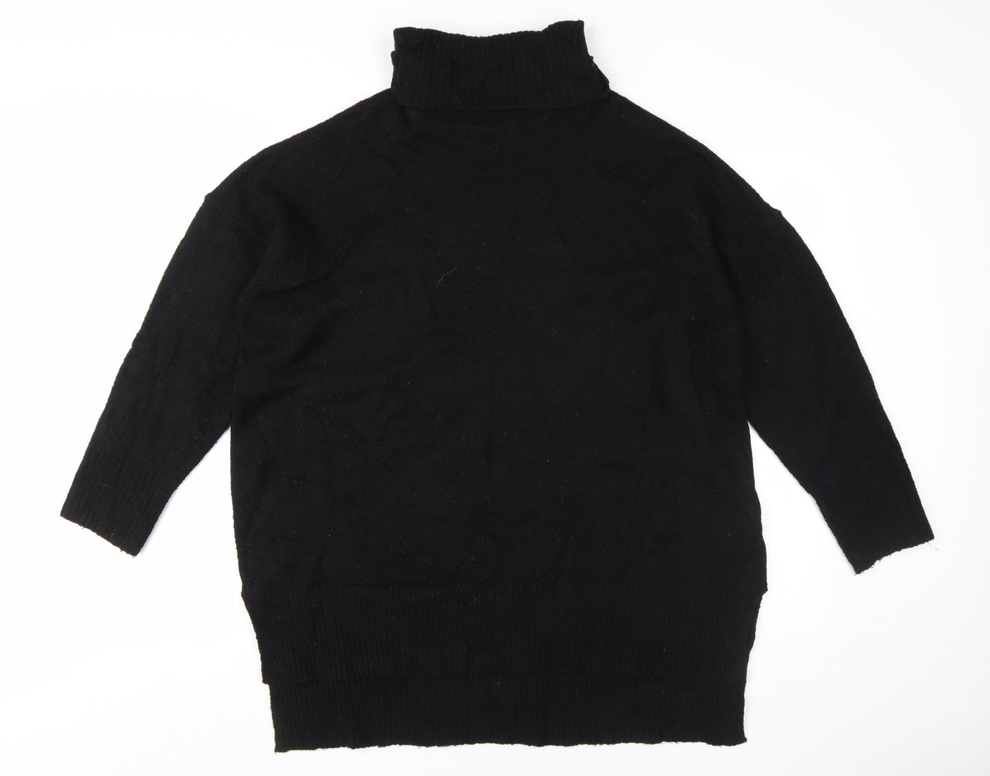 Brave Soul Women's Black Size 12 Roll Neck Jumper