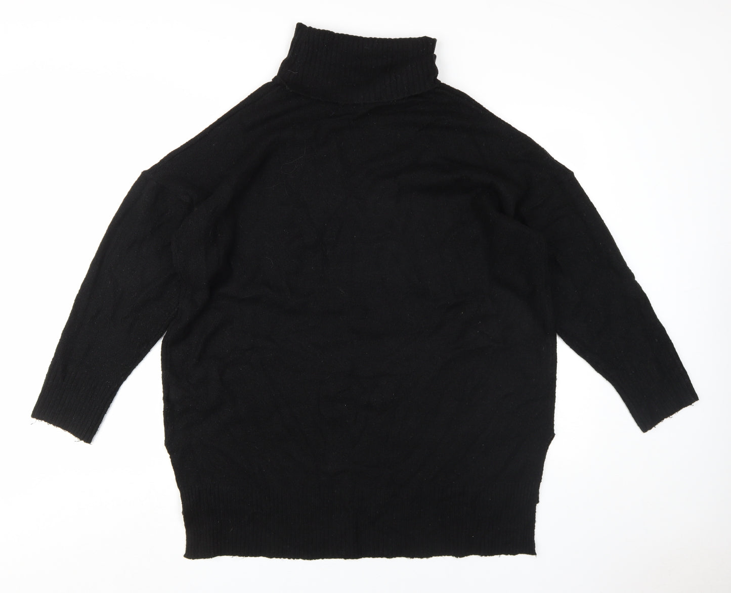Brave Soul Women's Black Size 12 Roll Neck Jumper