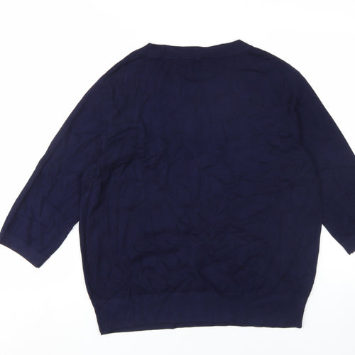 Phase Eight Women's Blue Pullover Jumper Size 16
