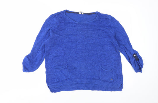 White Stuff Women's Blue Pullover Jumper Size 16