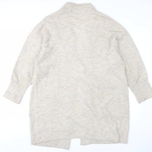 NOOSNOW Women's Beige Cardigan Knit Jumper Size L