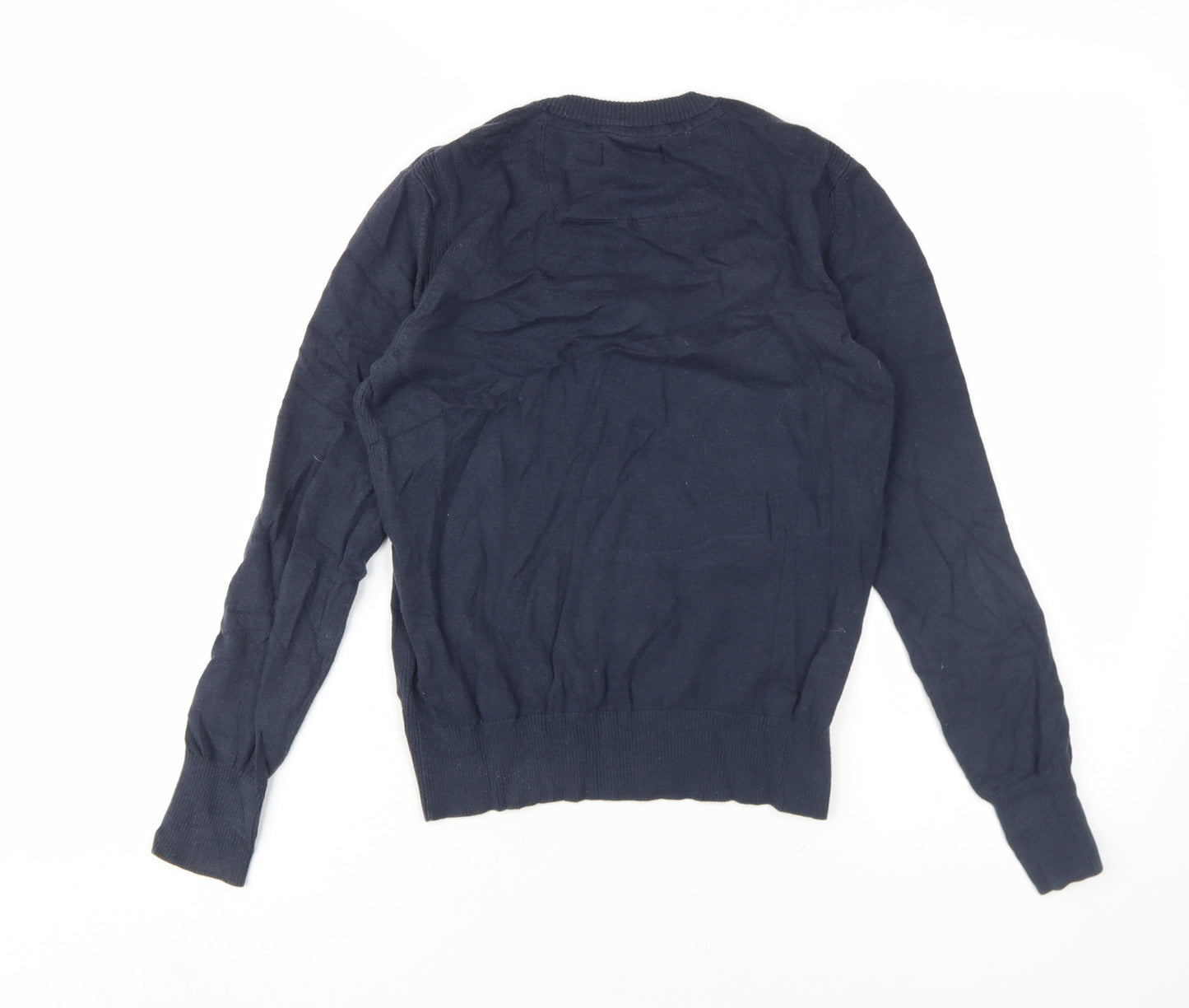 Diesel Women's Blue V-Neck Pullover Jumper Size 12