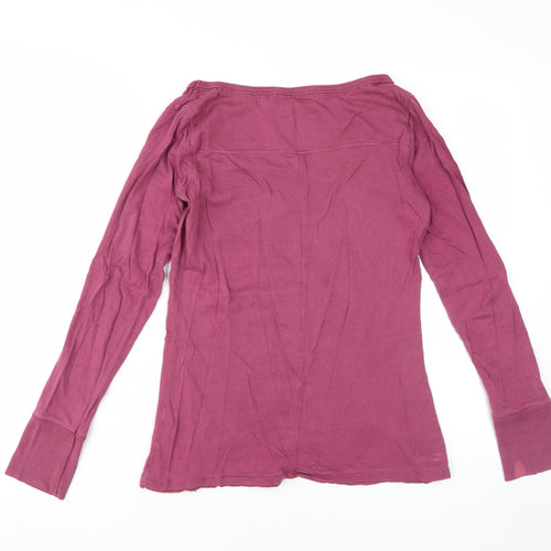 Fat Face Women's Purple Long Sleeve Basic T-Shirt Size 12