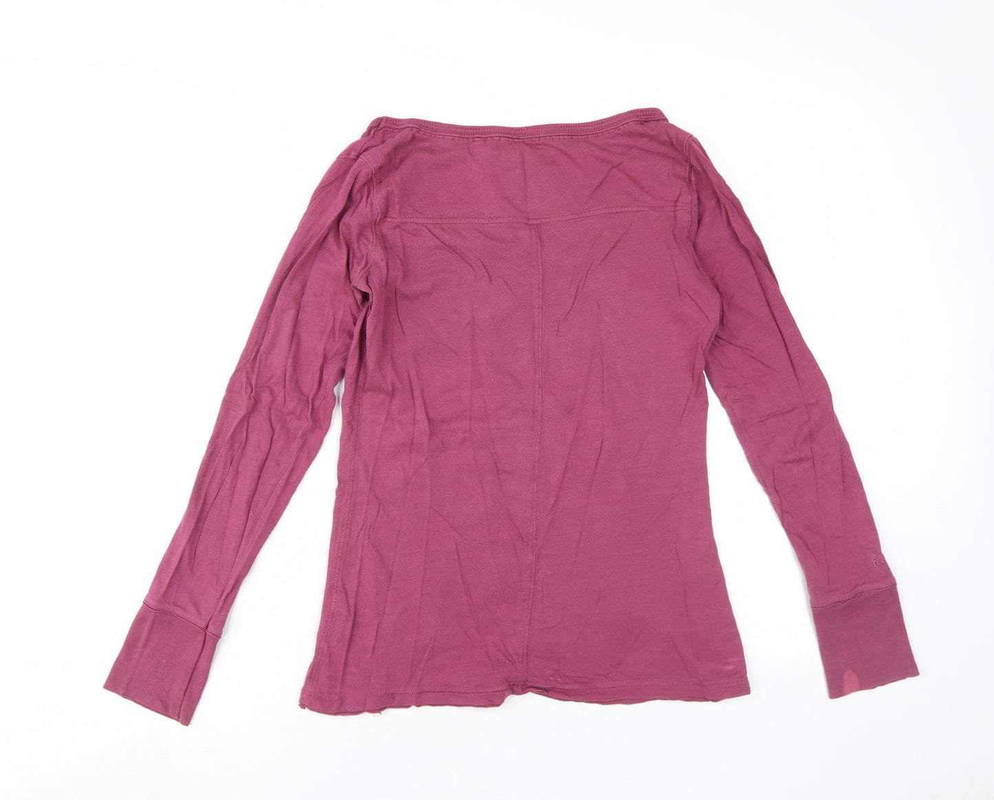 Fat Face Women's Purple Long Sleeve Basic T-Shirt Size 12
