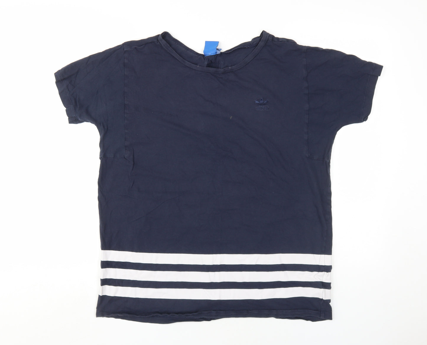 Adidas Women's Blue Casual Crew Neck T-Shirt Size 10