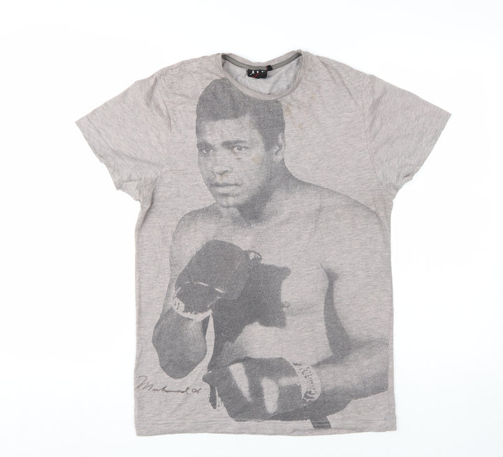 ALI Sports Graphic Men’s Grey T-Shirt - Small