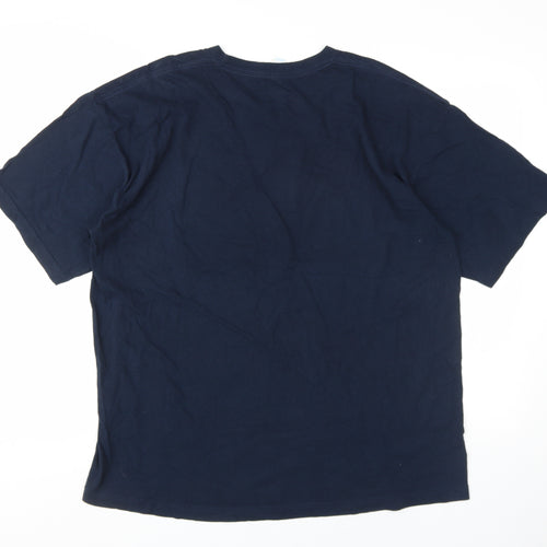 Men's XL Navy Patriotic USA Flag T-Shirt