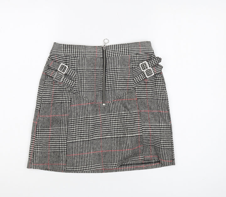 Topshop Women's Check Knee Length Skirt Size 8