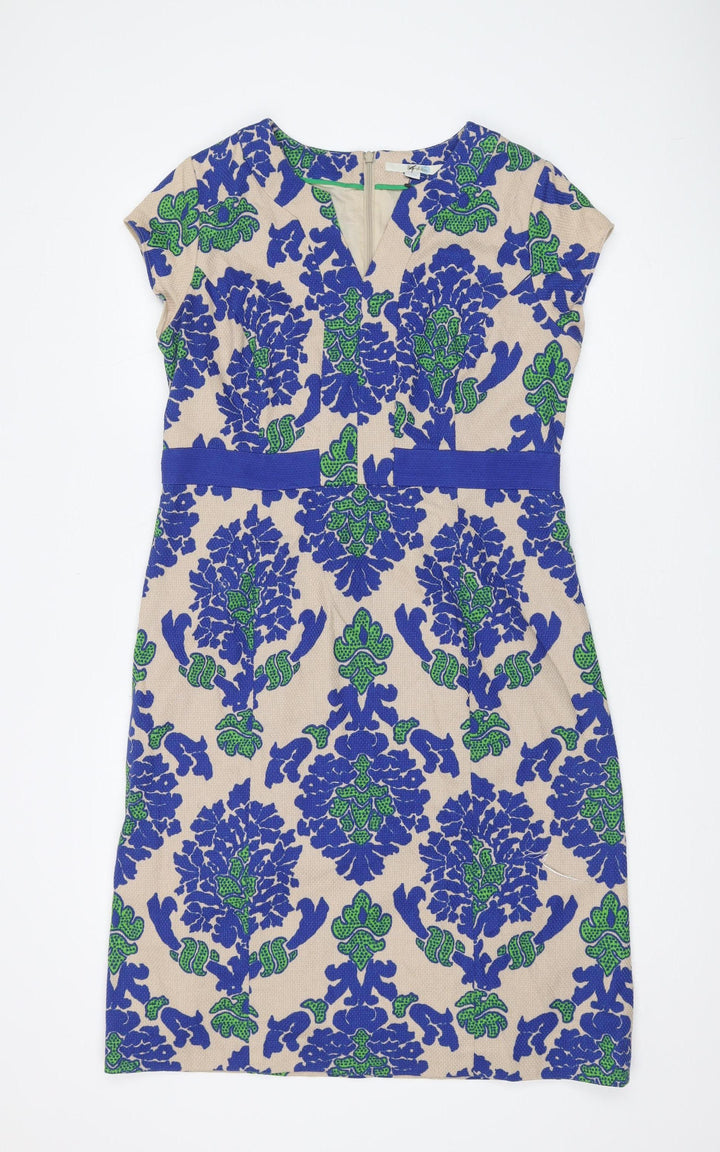 Ro den Women's Floral Shift Dress, Size 10, Multicoloured