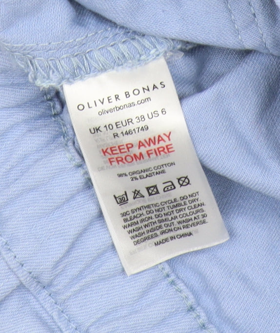 Oliver Bonas Women's Blue Short Skirt Size 10