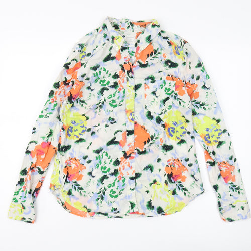 Gap Women's Multicoloured Floral Button-Up Shirt - S