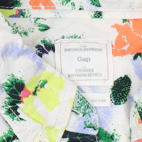 Gap Women's Multicoloured Floral Button-Up Shirt - S
