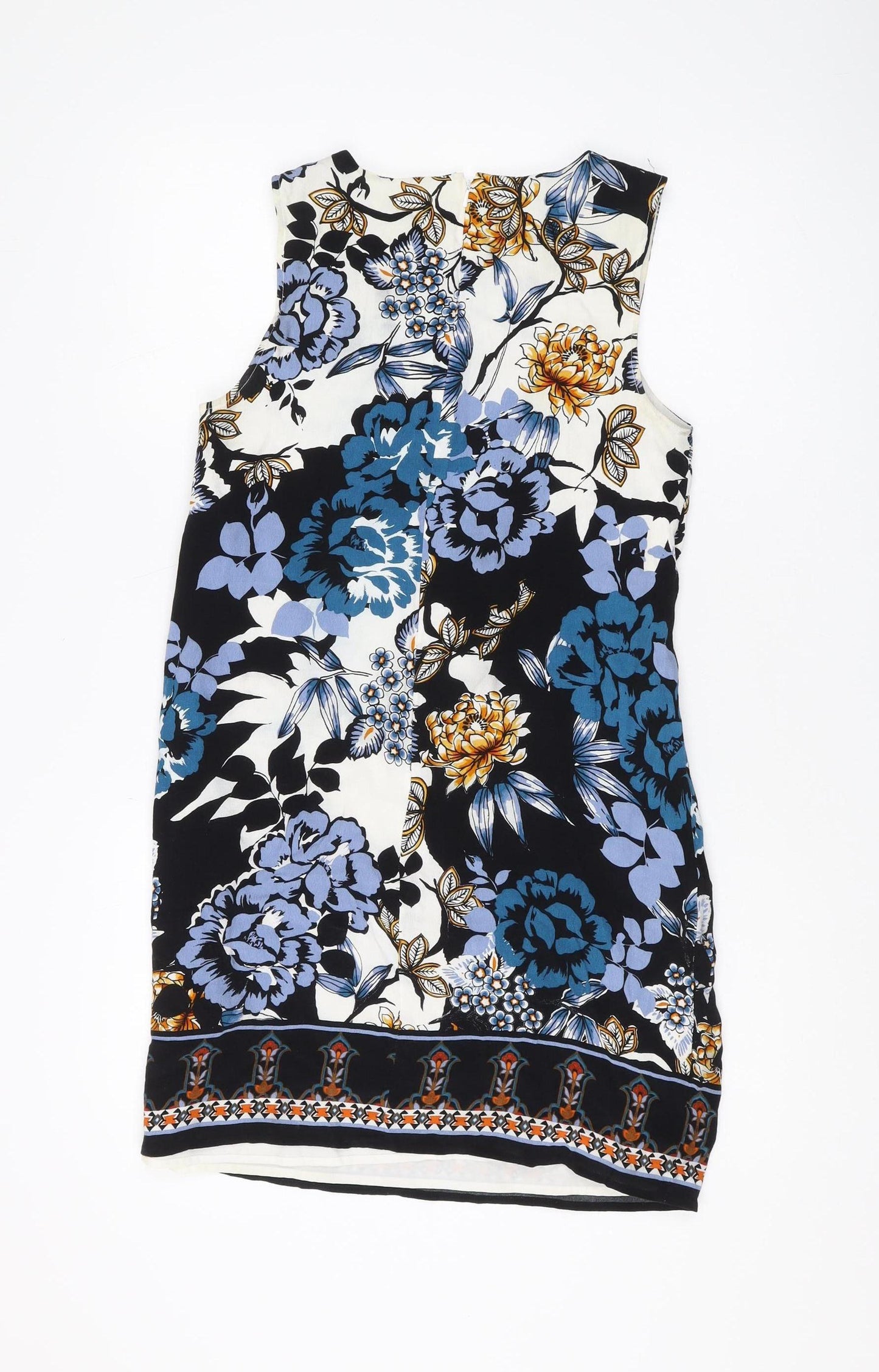Warehouse Women's Multicoloured Floral Shift Dress Size 10