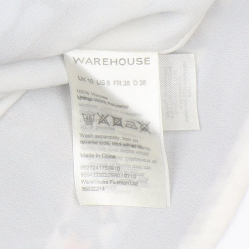 Warehouse Women's Multicoloured Floral Shift Dress Size 10