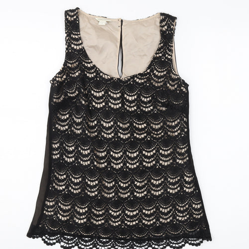 Monsoon Women's Black Lace Camisole Tank Top Size 8