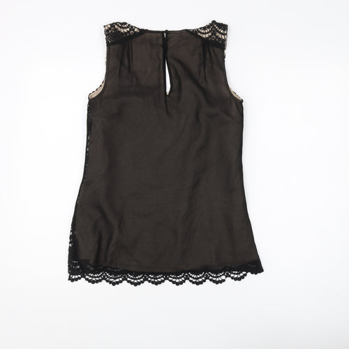 Monsoon Women's Black Lace Camisole Tank Top Size 8