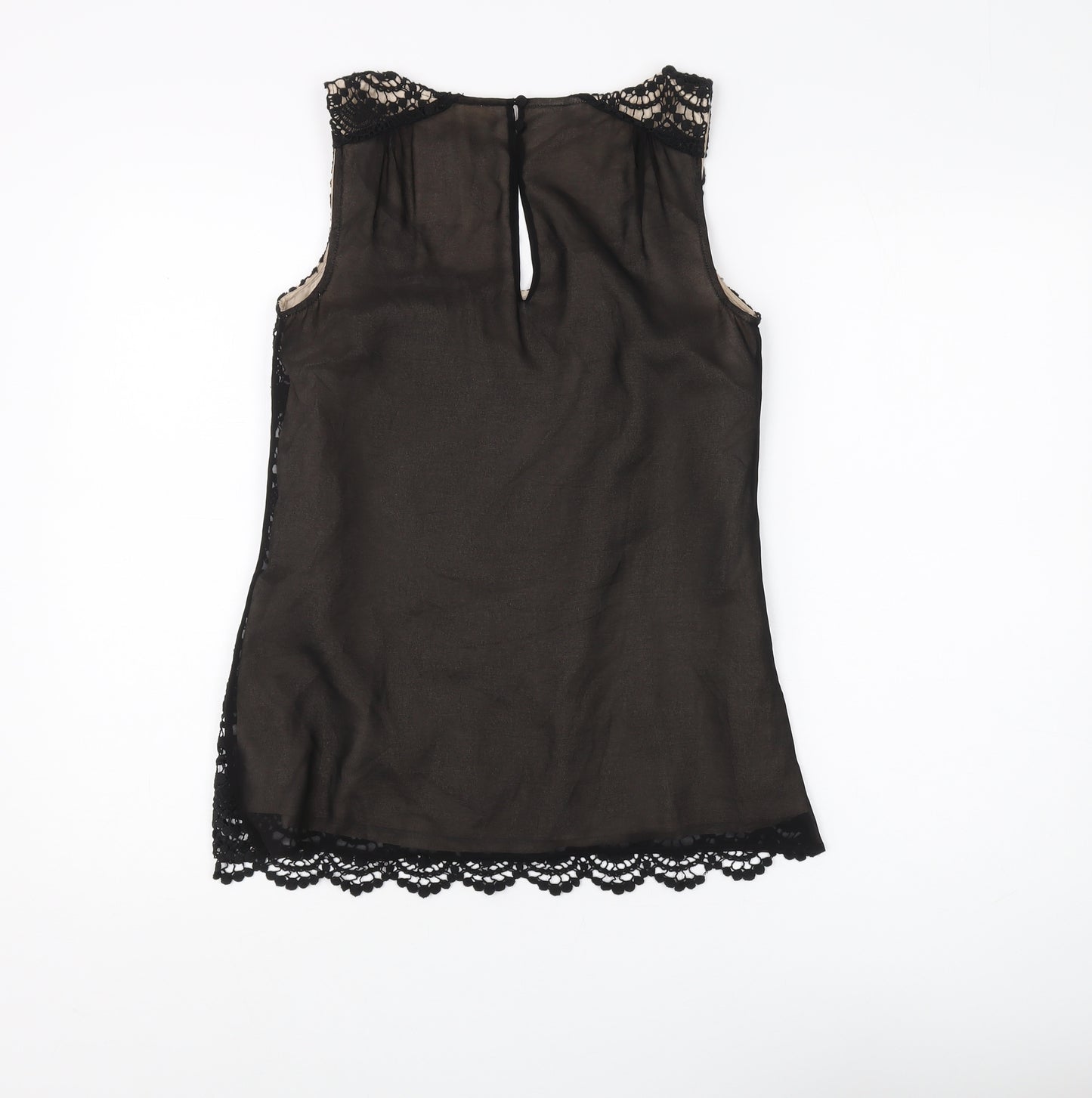 Monsoon Women's Black Lace Camisole Tank Top Size 8
