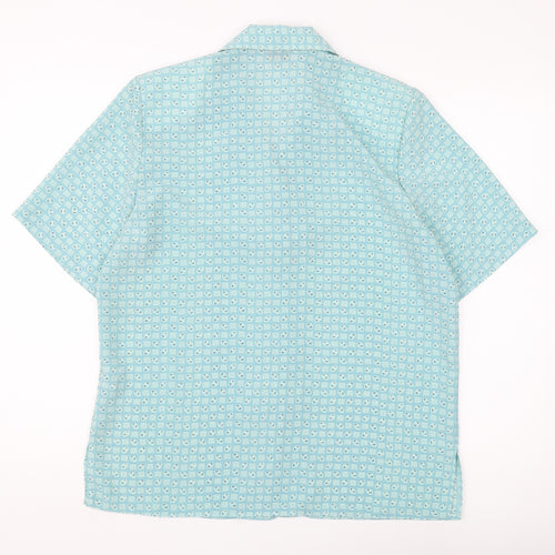 Bonmarché Women's Blue Geometric Blouse Size 18