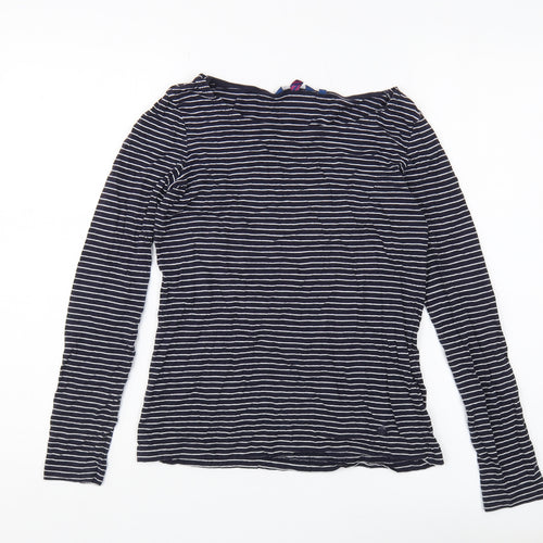 Tom Tailor Women's Black Striped Long Sleeve T-Shirt XS