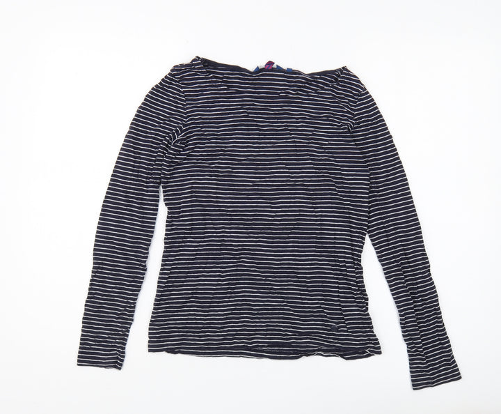 Tom Tailor Women's Black Striped Long Sleeve T-Shirt XS