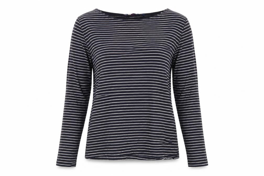 Tom Tailor Women's Black Striped Long Sleeve T-Shirt XS