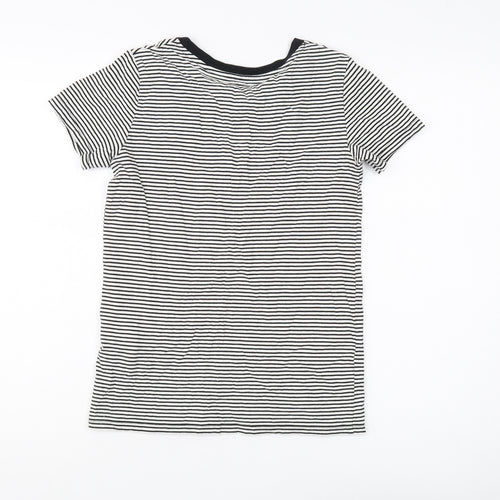 Levi's Women's Black Striped XS Ringer T-Shirt