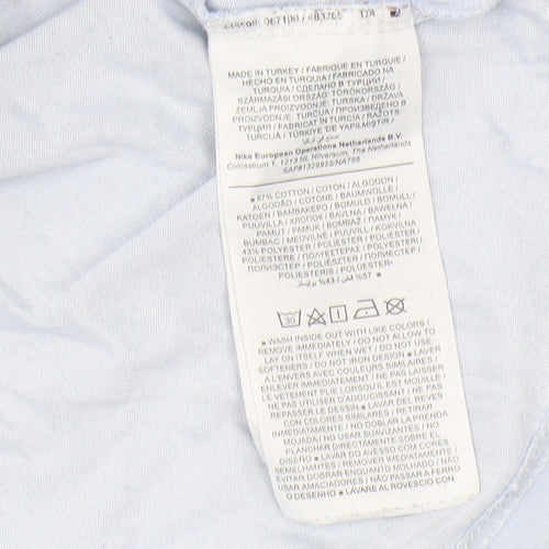 Nike Men's Grey T-Shirt, Size L, Graphic Print