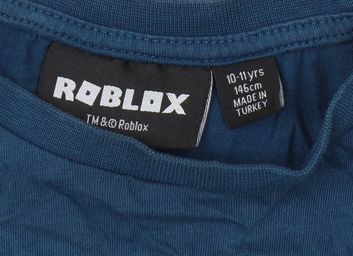 Roblox Boys Blue Graphic T-Shirt 10-11 Years
