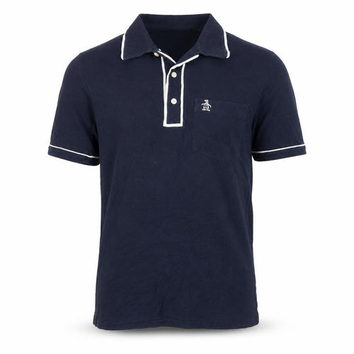 Penguin Men's Blue Slim Fit Polo Shirt - Size S