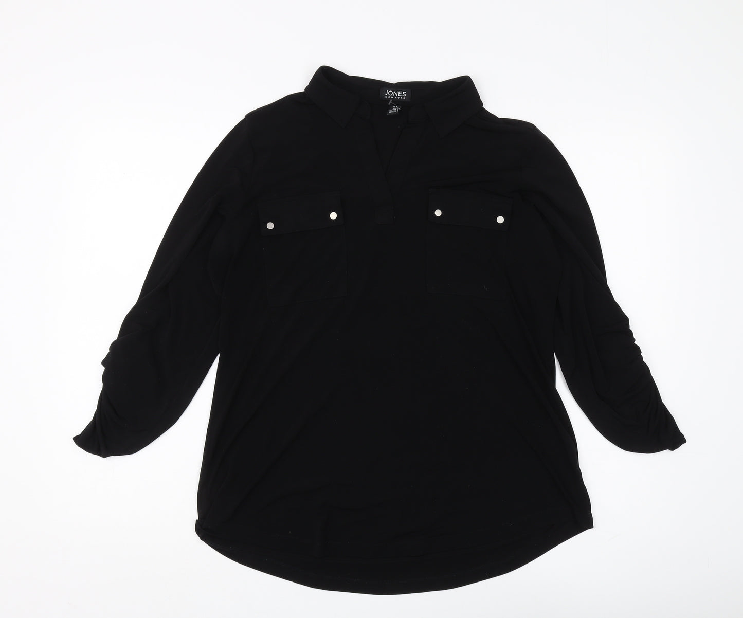 Jones New York Women's Black XL Button-Up Shirt
