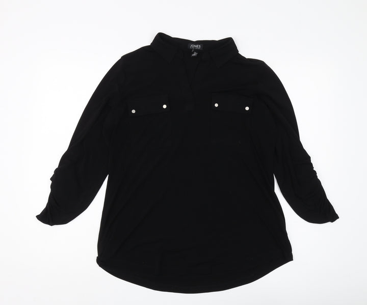 Jones New York Women's Black XL Button-Up Shirt