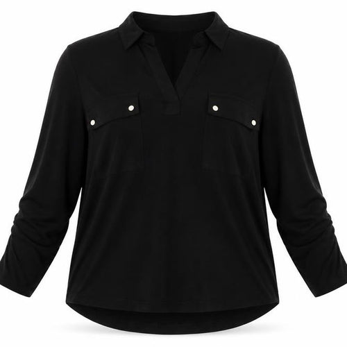 Jones New York Women's Black XL Button-Up Shirt