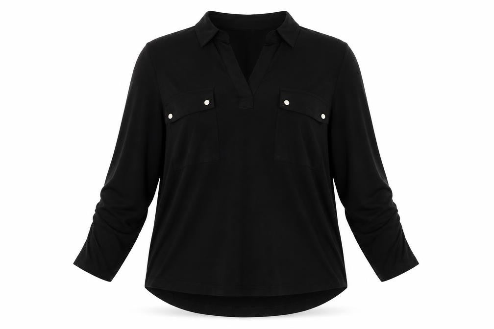 Jones New York Women's Black XL Button-Up Shirt