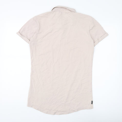 Gym King Beige Men's Slim Fit Polo Shirt M