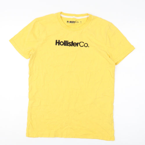 Hollister Co. Men's Yellow XS Crew Neck T-Shirt