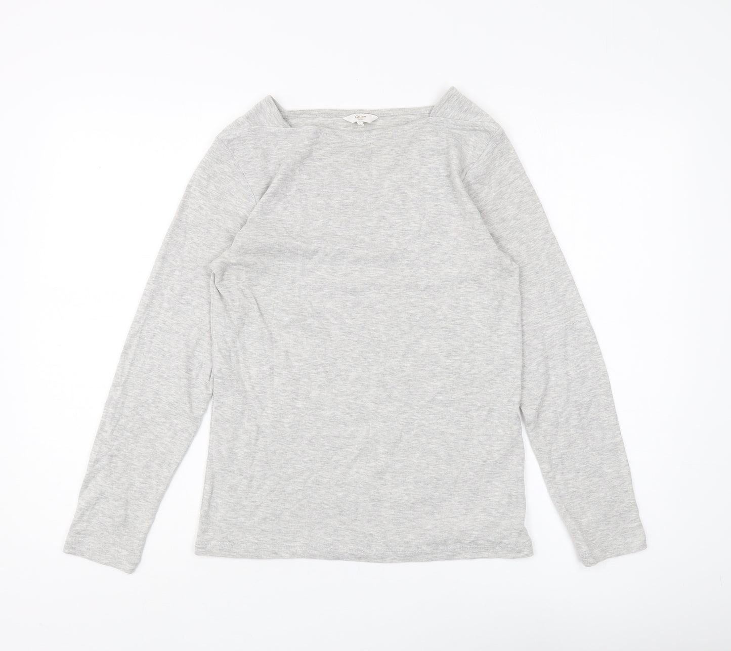 Cotton Traders Women's Grey Long Sleeve T-Shirt