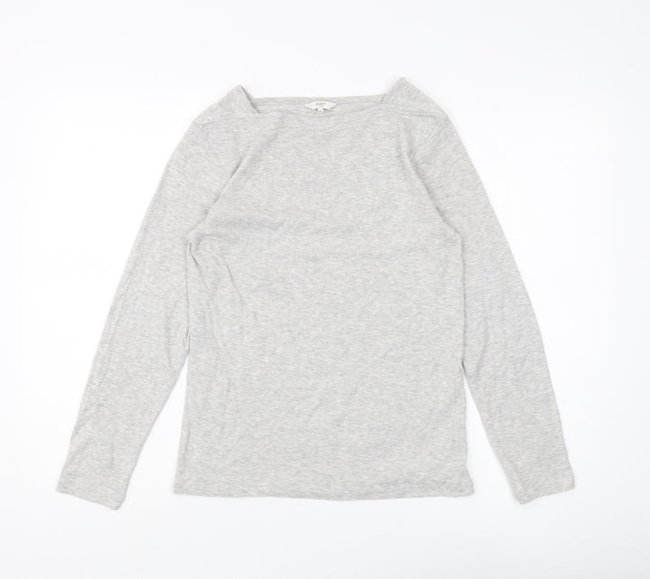 Cotton Traders Women's Grey Long Sleeve T-Shirt