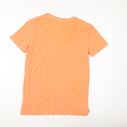 Scotch & Soda Unisex Orange T-Shirt Crew Neck Size 16