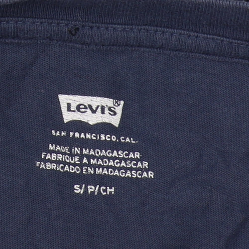 Levi's Unisex Blue Cotton Basic T-Shirt S