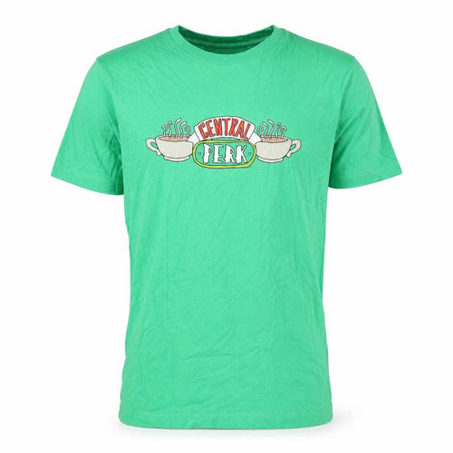 Friends Men's Green Central Perk Short Sleeve T-Shirt L