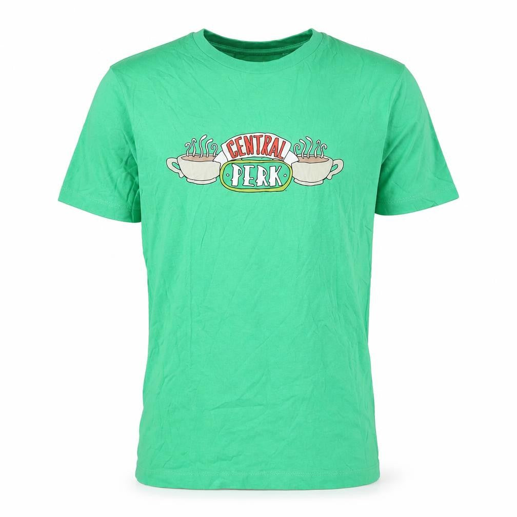 Friends Men's Green Central Perk Short Sleeve T-Shirt L