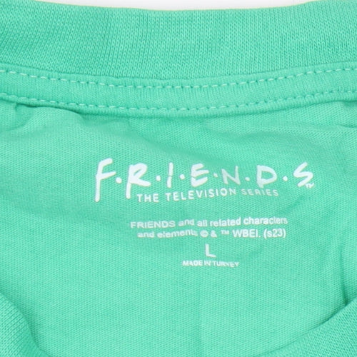 Friends Men's Green Central Perk Short Sleeve T-Shirt L
